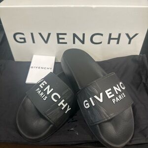 Givenchy Black Slide Flat Sandals